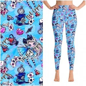 Galaxy apparel Alice in wonderland leggings New